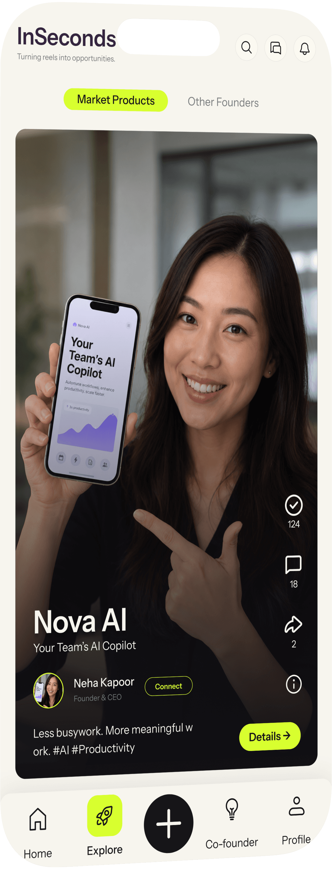 InSeconds market products feed